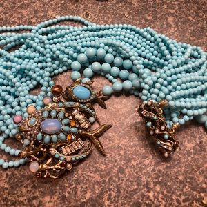 Turquoise and semi precious stone necklace